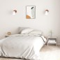 vidaXL Mesita de noche madera maciza de mango blanco 40x30,5x40 cm vidaXL Mesita de noche madera maciza de mango blanco 40x30,5x40 cm