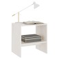 vidaXL Mesita de noche madera maciza de mango blanco 40x30,5x40 cm vidaXL Mesita de noche madera maciza de mango blanco 40x30,5x40 cm