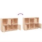 vidaXL Aparador de madera maciza de pino 110,5x35x80 cm vidaXL Aparador de madera maciza de pino 110,5x35x80 cm