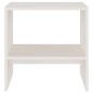 vidaXL Mesita de noche madera maciza de mango blanco 40x30,5x40 cm vidaXL Mesita de noche madera maciza de mango blanco 40x30,5x40 cm