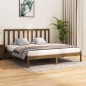 vidaXL Estructura de cama madera maciza de pino marrón miel 200x200 cm