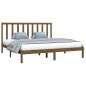vidaXL Estructura de cama madera maciza de pino marrón miel 200x200 cm