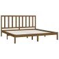 vidaXL Estructura de cama madera maciza de pino marrón miel 200x200 cm