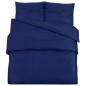 vidaXL Juego de funda nórdica algodón azul 135x200 cm vidaXL Juego de funda nórdica algodón azul 135x200 cm