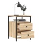 vidaXL Mesitas noche 2 uds madera ingeniería roble Sonoma 44x45x60 cm vidaXL Mesitas noche 2 uds madera ingeniería roble Sonoma 44x45x60 cm
