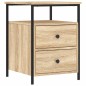 vidaXL Mesitas noche 2 uds madera ingeniería roble Sonoma 44x45x60 cm vidaXL Mesitas noche 2 uds madera ingeniería roble Sonoma 44x45x60 cm