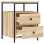 vidaXL Mesitas noche 2 uds madera ingeniería roble Sonoma 44x45x60 cm vidaXL Mesitas noche 2 uds madera ingeniería roble Sonoma 44x45x60 cm