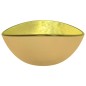 vidaXL Lavabo de vidrio templado dorado 54,5x35x15,5 cm vidaXL Lavabo de vidrio templado dorado 54,5x35x15,5 cm