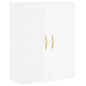 vidaXL Aparador alto madera contrachapada blanco brillo 69,5x34x180 cm vidaXL Aparador alto madera contrachapada blanco brillo 69,5x34x180 cm