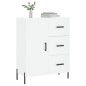 vidaXL Aparador de madera de ingeniería blanco 69,5x34x90 cm vidaXL Aparador de madera de ingeniería blanco 69,5x34x90 cm
