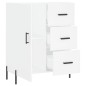 vidaXL Aparador de madera de ingeniería blanco 69,5x34x90 cm vidaXL Aparador de madera de ingeniería blanco 69,5x34x90 cm