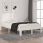 vidaXL Estructura de cama madera maciza de pino blanco 120x200 cm