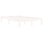 vidaXL Estructura de cama madera maciza de pino blanco 120x200 cm