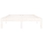 vidaXL Estructura de cama madera maciza de pino blanco 120x200 cm