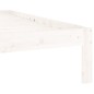 vidaXL Estructura de cama madera maciza de pino blanco 120x200 cm