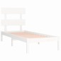vidaXL Estructura cama individual madera maciza blanco 75x190 cm vidaXL Estructura cama individual madera maciza blanco 75x190 cm