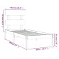 vidaXL Estructura cama individual madera maciza blanco 75x190 cm vidaXL Estructura cama individual madera maciza blanco 75x190 cm