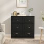 vidaXL Aparador de madera contrachapada negro 70x35,5x67,5 cm vidaXL Aparador de madera contrachapada negro 70x35,5x67,5 cm
