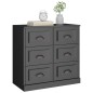 vidaXL Aparador de madera contrachapada negro 70x35,5x67,5 cm vidaXL Aparador de madera contrachapada negro 70x35,5x67,5 cm