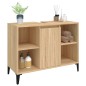 vidaXL Armario de lavabo madera contrachapada roble Sonoma 80x33x60 cm vidaXL Armario de lavabo madera contrachapada roble Sonoma 80x33x60 cm