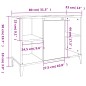 vidaXL Armario de lavabo madera contrachapada roble Sonoma 80x33x60 cm vidaXL Armario de lavabo madera contrachapada roble Sonoma 80x33x60 cm