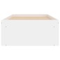 vidaXL Estructura de cama blanca 75x190 cm
