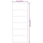 vidaXL Puerta corredera ESG vidrio y aluminio negra 76x205 cm vidaXL Puerta corredera ESG vidrio y aluminio negra 76x205 cm