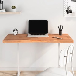 vidaXL Tablero de escritorio madera maciza de haya 110x(50-55)x4 cm
