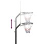 vidaXL Canasta de baloncesto polietileno blanco 237-307 cm vidaXL Canasta de baloncesto polietileno blanco 237-307 cm