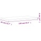vidaXL Tablero de escritorio madera maciza de haya 110x(50-55)x4 cm vidaXL Tablero de escritorio madera maciza de haya 110x(50-55)x4 cm