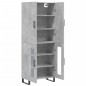 vidaXL Aparador alto madera contrachapada gris hormigón 69,5x34x180 cm vidaXL Aparador alto madera contrachapada gris hormigón 69,5x34x180 cm
