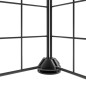 vidaXL Jaula para mascotas de 52 paneles puerta acero negro 35x35cm vidaXL Jaula para mascotas de 52 paneles puerta acero negro 35x35cm