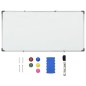 vidaXL Pizarra magnética acero blanco 110x60 cm vidaXL Pizarra magnética acero blanco 110x60 cm
