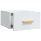 vidaXL Mesita de noche de pared blanco brillo 35x35x20 cm vidaXL Mesita de noche de pared blanco brillo 35x35x20 cm