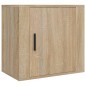 vidaXL Mesitas de noche de pared 2 uds color roble Sonoma 50x30x47 cm vidaXL Mesitas de noche de pared 2 uds color roble Sonoma 50x30x47 cm
