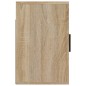 vidaXL Mesitas de noche de pared 2 uds color roble Sonoma 50x30x47 cm vidaXL Mesitas de noche de pared 2 uds color roble Sonoma 50x30x47 cm