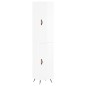 vidaXL Aparador alto madera contrachapada blanco brillo 34,5x34x180 cm vidaXL Aparador alto madera contrachapada blanco brillo 34,5x34x180 cm