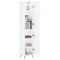 vidaXL Aparador alto madera contrachapada blanco brillo 34,5x34x180 cm vidaXL Aparador alto madera contrachapada blanco brillo 34,5x34x180 cm