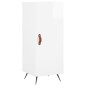 vidaXL Aparador alto madera contrachapada blanco brillo 34,5x34x180 cm vidaXL Aparador alto madera contrachapada blanco brillo 34,5x34x180 cm