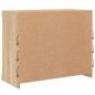 vidaXL Aparador con luces LED roble Sonoma 81x37x67 cm vidaXL Aparador con luces LED roble Sonoma 81x37x67 cm