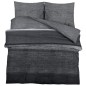 vidaXL Juego de funda nórdica algodón gris oscuro 200x200 cm vidaXL Juego de funda nórdica algodón gris oscuro 200x200 cm