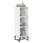 vidaXL Aparador con puertas de vidrio blanco 35x37x120 cm