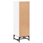 vidaXL Aparador con puertas de vidrio blanco 35x37x120 cm