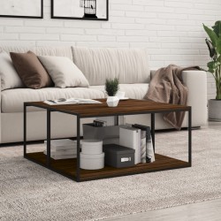 vidaXL Estantes pared 4 uds madera ingeniería marrón roble 80x40x1,5cm