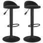 vidaXL Taburetes de cocina 2 unidades terciopelo negro vidaXL Taburetes de cocina 2 unidades terciopelo negro
