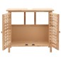 vidaXL Mueble de lavabo madera maciza de nogal 66x29x61 cm vidaXL Mueble de lavabo madera maciza de nogal 66x29x61 cm
