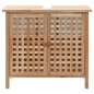 vidaXL Mueble de lavabo madera maciza de nogal 66x29x61 cm vidaXL Mueble de lavabo madera maciza de nogal 66x29x61 cm