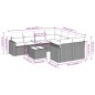 vidaXL Set de sofás de jardín 9 pzas con cojines ratán sintético beige vidaXL Set de sofás de jardín 9 pzas con cojines ratán sintético beige