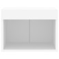 vidaXL Mesita de noche de pared con luces LED blanco vidaXL Mesita de noche de pared con luces LED blanco