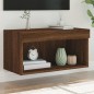 vidaXL Mueble para TV con luces LED roble marrón 60x30x30 cm vidaXL Mueble para TV con luces LED roble marrón 60x30x30 cm